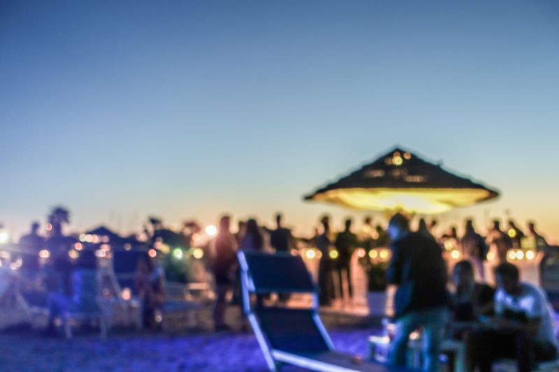 Evenement d'entreprise sur une terrasse d'hôtel